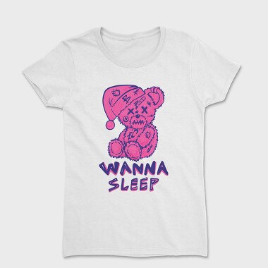 Wanna Sleep Bear, Women's T-Shirt