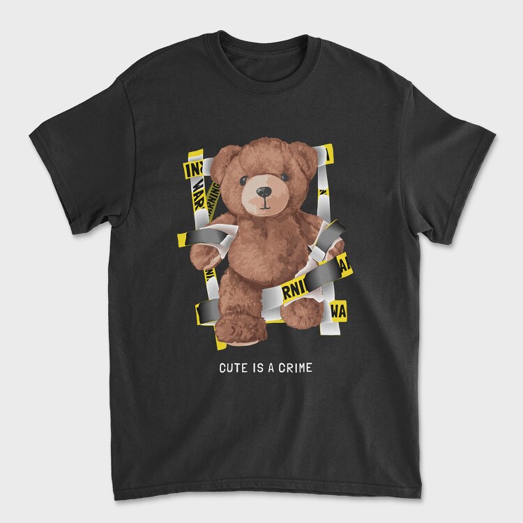 Warning Bear, Унисекс Мъжка Тениска