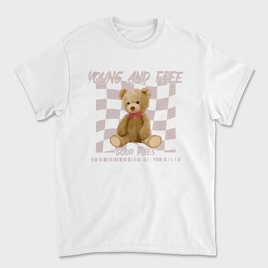 Young and Free Bear, Unisex Men's T-Shirt