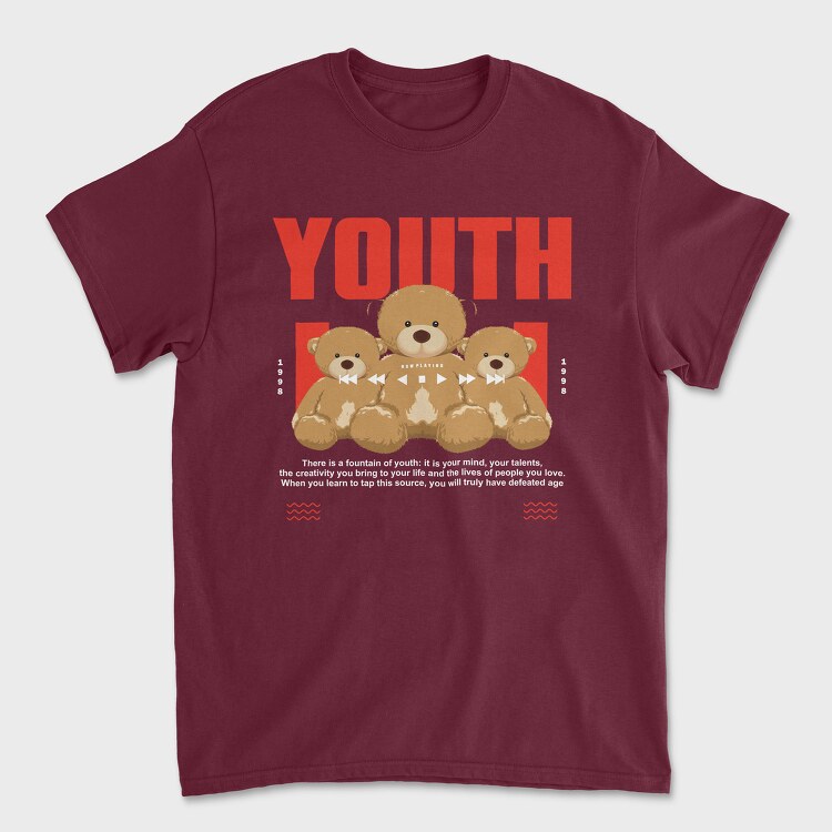 Youth Bear, Unisex Men's T-Shirt