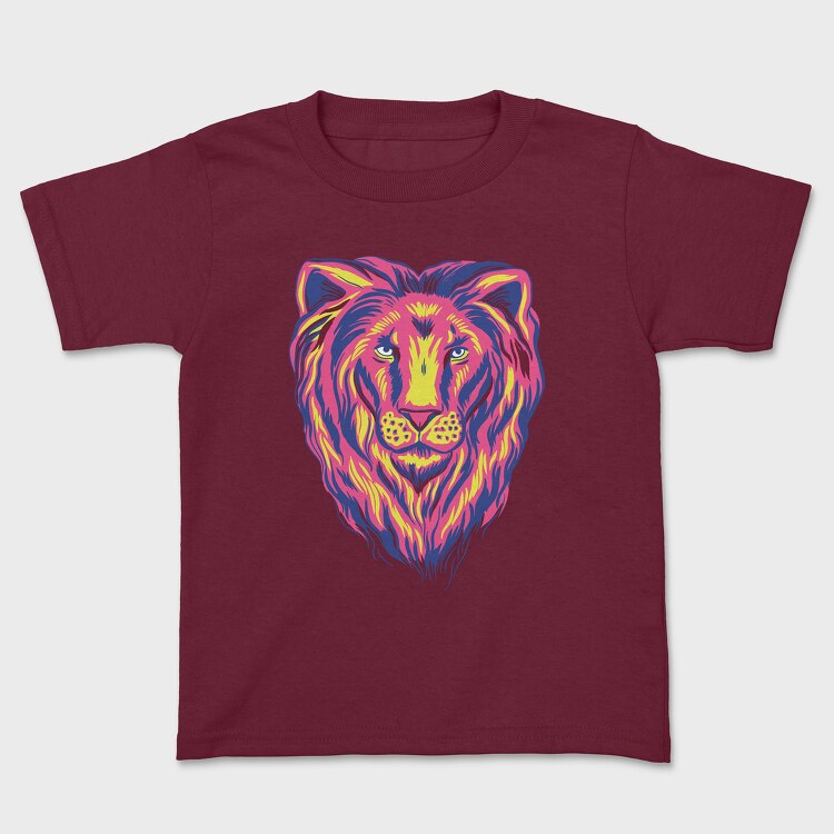 Colorful Lion, Kids' T-Shirt
