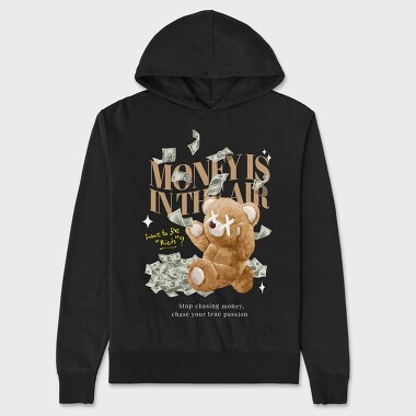 Money Bear, Unisex Men's Hoodie
