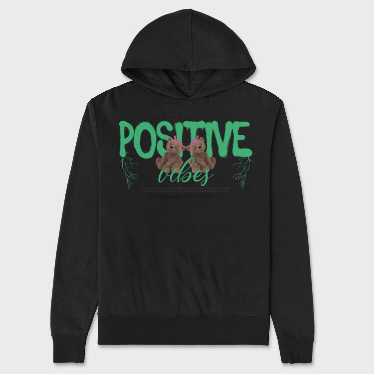 Positive Vibes Bear, Унисекс Мъжко Суичър