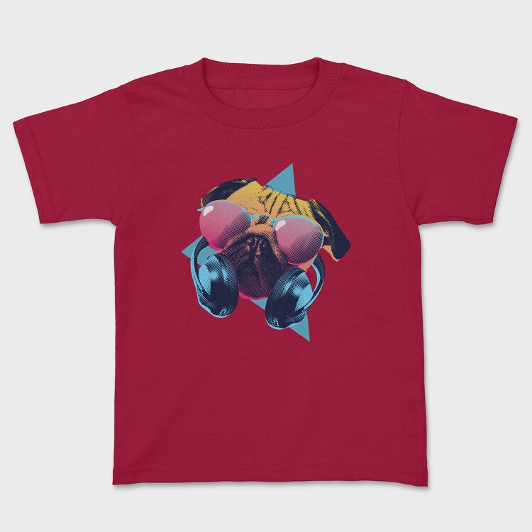 Retro Pug, Детска Тениска