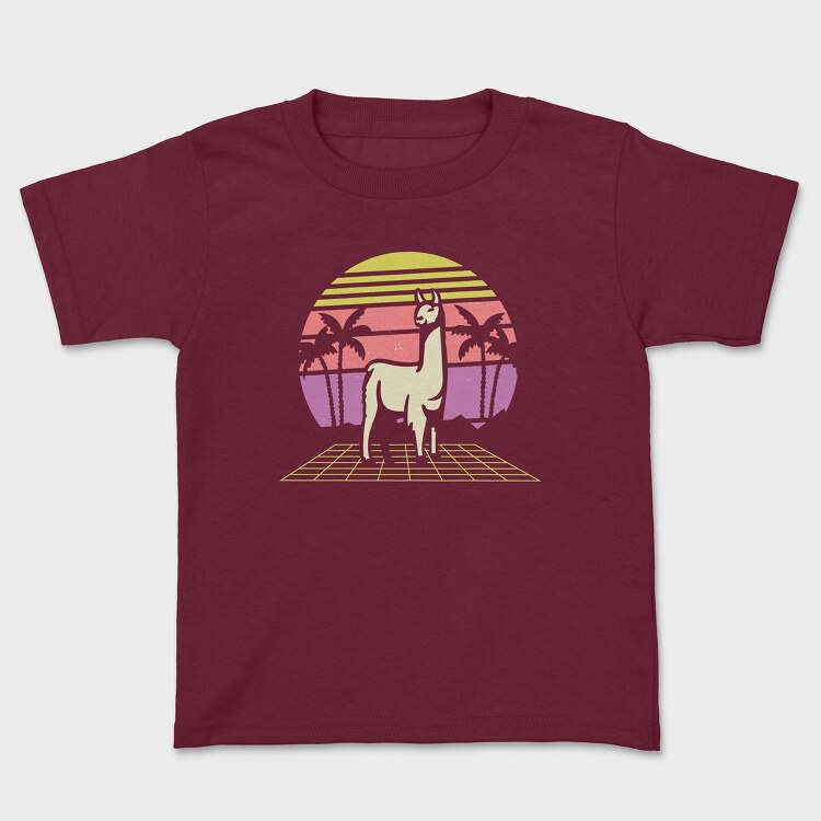 Retro Llama, Детска Тениска