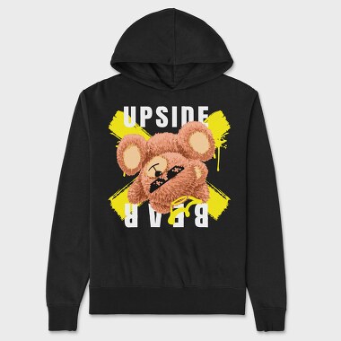 Upside Bear, Unisex Men's Hoodie