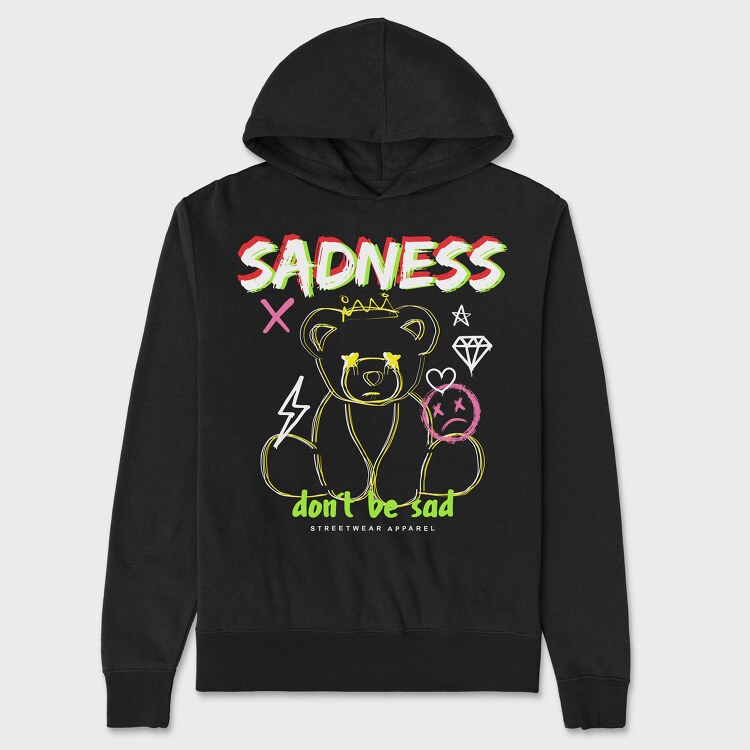 Dont Be Sad Bear, Unisex Men's Hoodie
