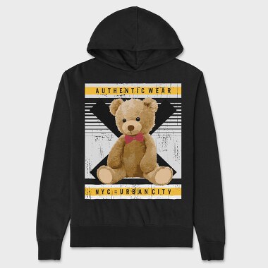 Nyc Teddy Bear, Unisex Men's Hoodie