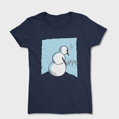 Snowman Peeing, Women's T-Shirt