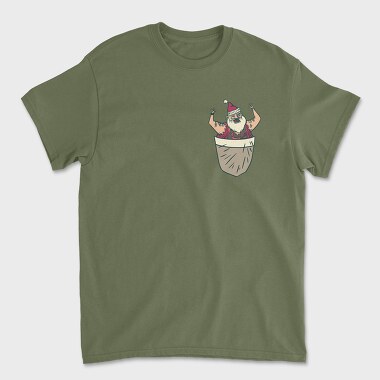 Santa Pocket, Unisex Men's T-Shirt
