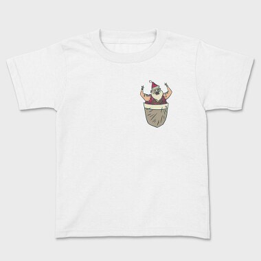 Santa Pocket, Kids' T-Shirt
