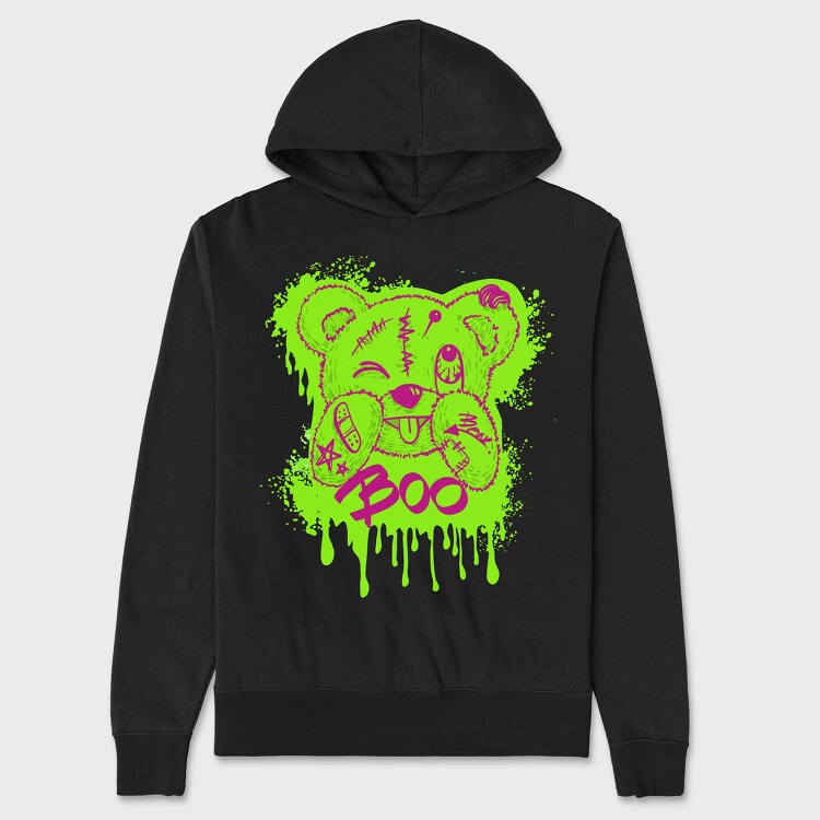 Boo Teddy Bear, Unisex Men's Hoodie