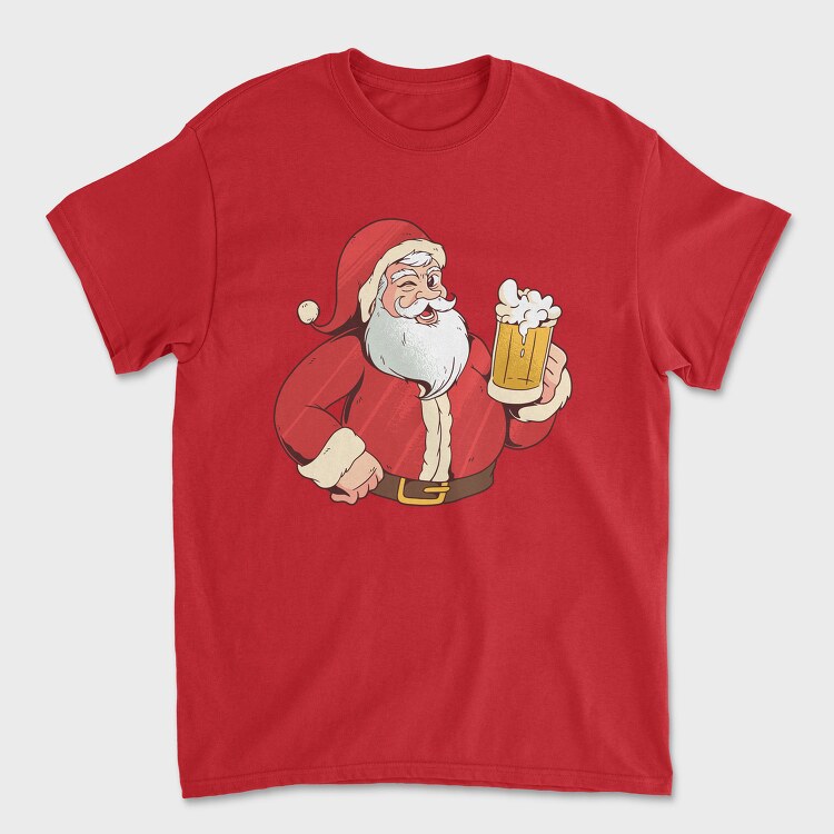 Santa Beer, Unisex Men's T-Shirt
