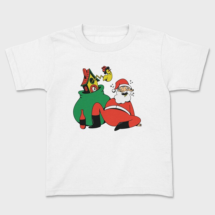 Drunk Santa, Kids' T-Shirt