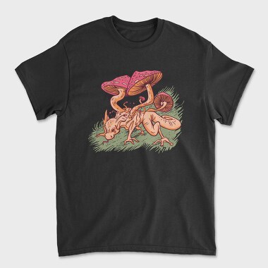 Mushroom Dragon, Унисекс Мъжка Тениска