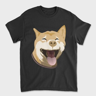 Унисекс Мъжка Тениска, Akita Portrait