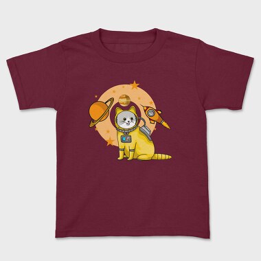 Astronaut Cat, Kids' T-Shirt
