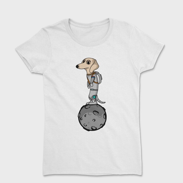 Astronaut Dog on the Moon, Дамска Тениска