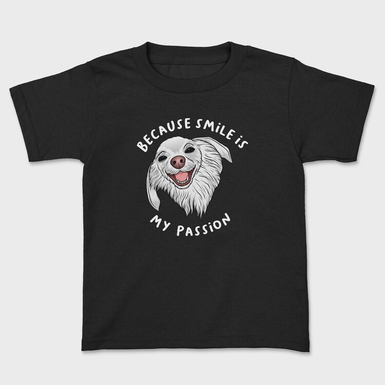 Because Smile Is My Passion, Kids' T-Shirt
