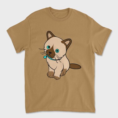 Blue Eyes Cat, Unisex Men's T-Shirt