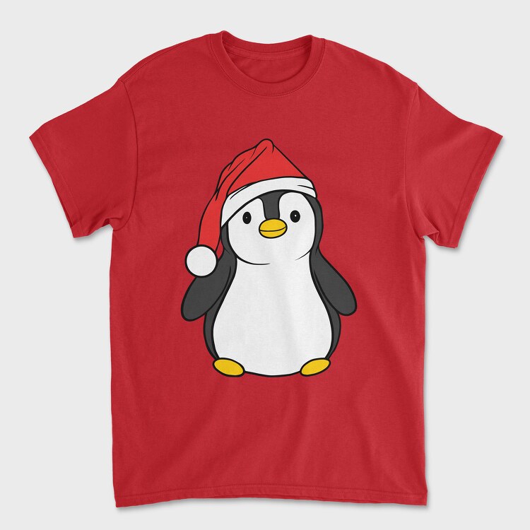 Christmas Penguin, Унисекс Мъжка Тениска