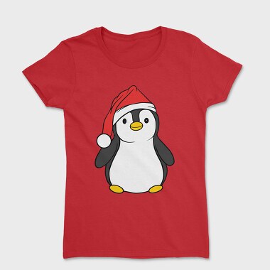 Christmas Penguin, Women's T-Shirt