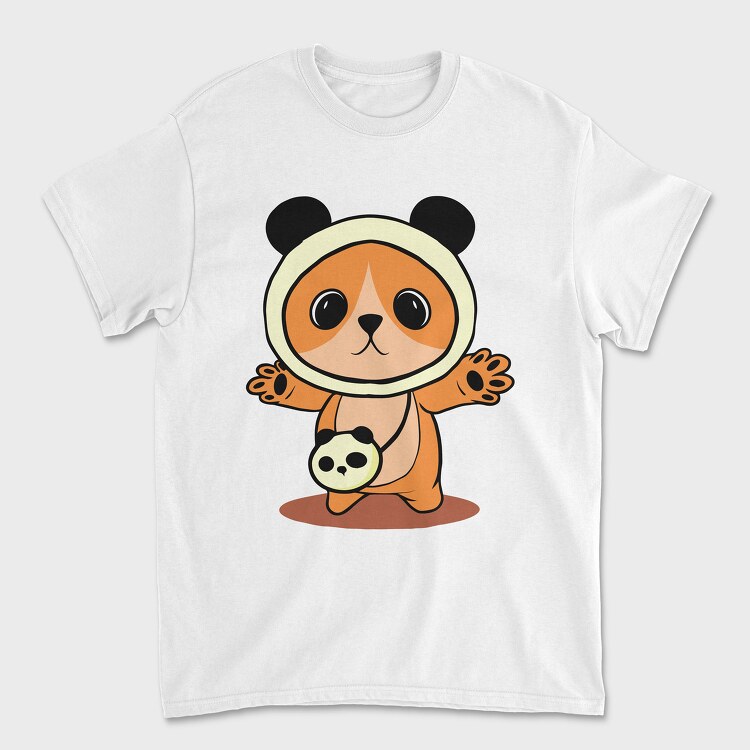 Cute Panda Costume, Унисекс Мъжка Тениска