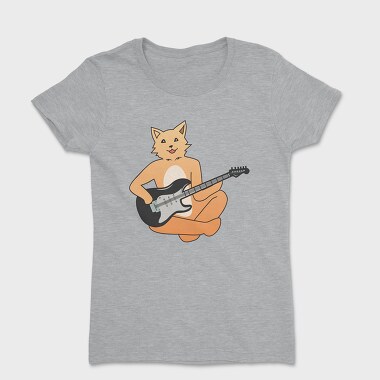 Dog Playing Guitar 12, Women's T-Shirt