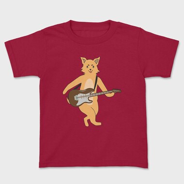 Dog Playing Guitar 13, Kids' T-Shirt