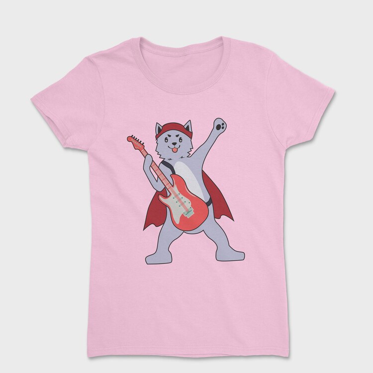 Dog Playing Guitar 5, Women's T-Shirt