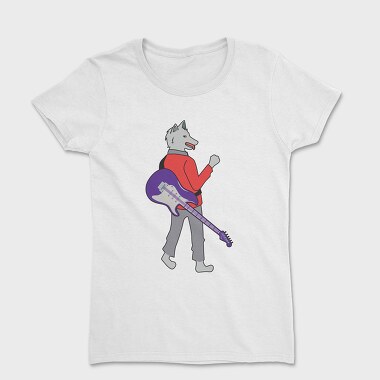 Dog Playing Guitar 7, Women's T-Shirt