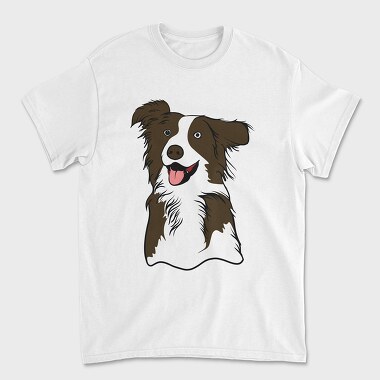 Unisex Men's T-Shirt, Dog Portrait 2
