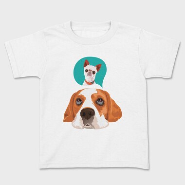 Dog Portrait, Kids' T-Shirt