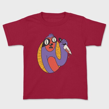 Kids' T-Shirt, Knife Sloth