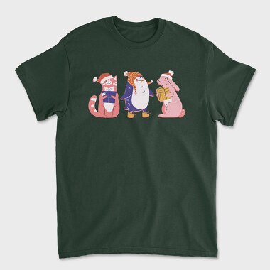 Christmas Animals, Unisex Men's T-Shirt