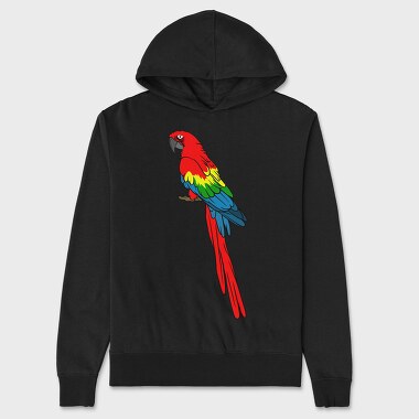 Colorful Parrot, Unisex Men's Hoodie