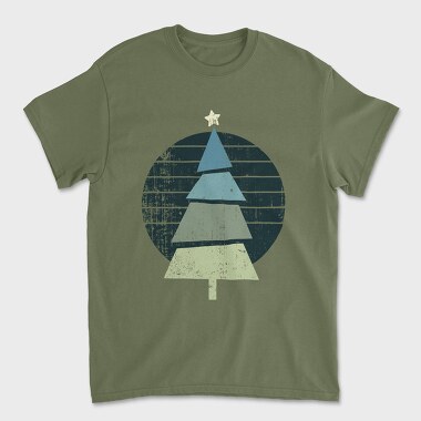 Retro Christmas Tree, Unisex Men's T-Shirt