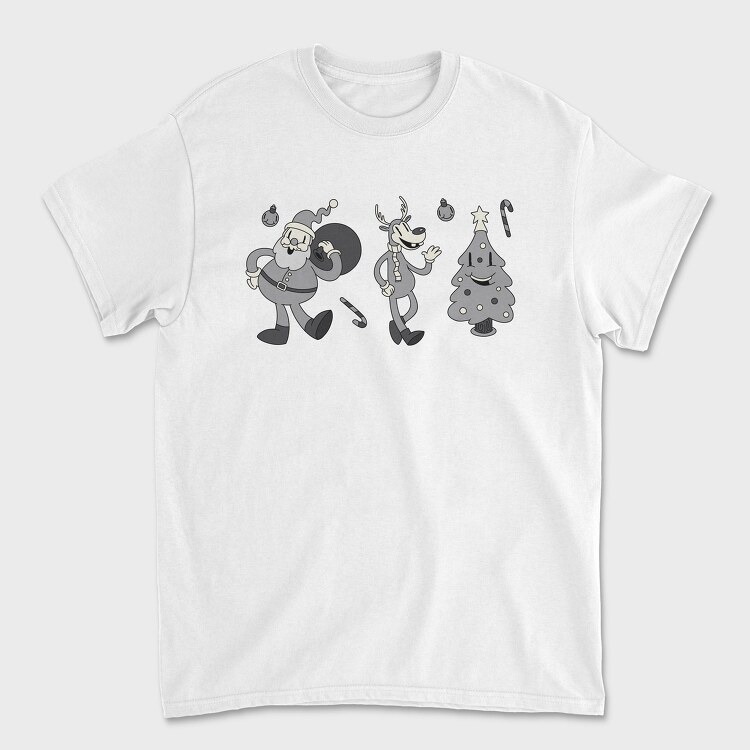 Christmas Cartoons Retro, Unisex Men's T-Shirt
