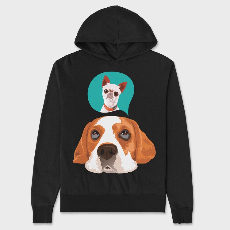 Dog Portrait, Unisex Men's Hoodie