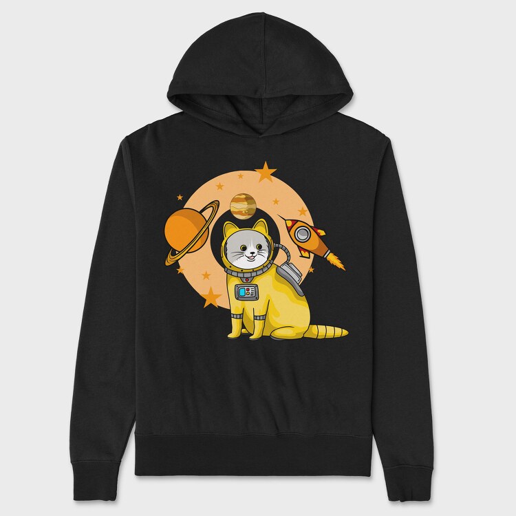 Astronaut Cat, Унисекс Мъжко Суичър