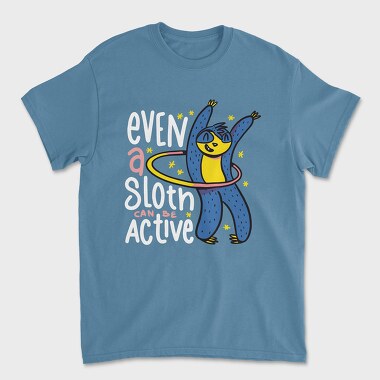 Унисекс Мъжка Тениска, Active Sloth