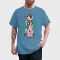 Dog in Space, Unisex Men's T-Shirt