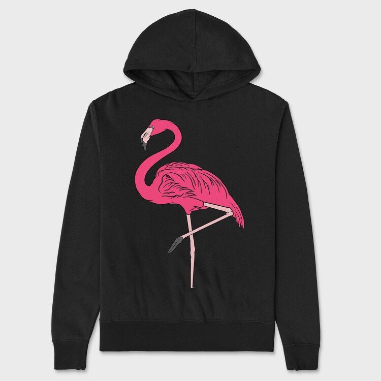 Flamingo, Unisex Men's Hoodie
