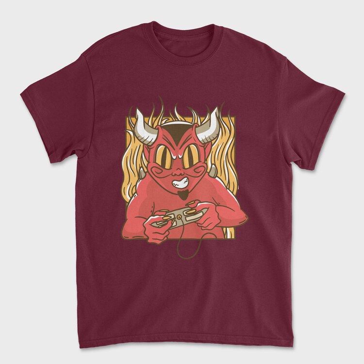 Devil Gamer, Унисекс Мъжка Тениска