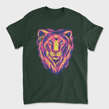Colorful Lion, Unisex Men's T-Shirt