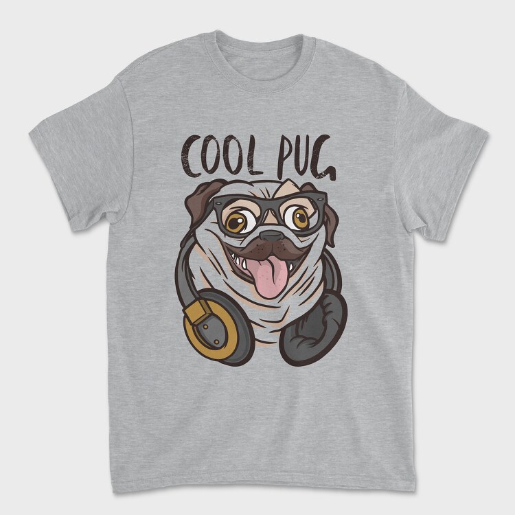 Pug Cool, Унисекс Мъжка Тениска