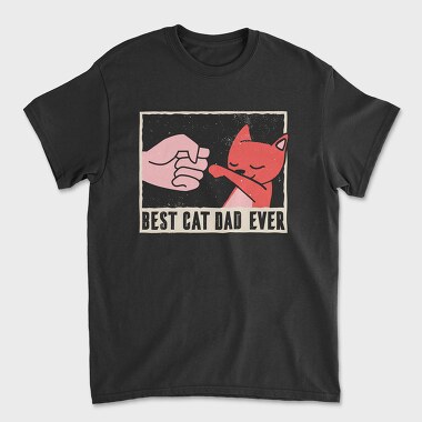Cat Dad, Унисекс Мъжка Тениска