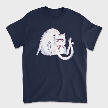 Liking Cat, Unisex Men's T-Shirt