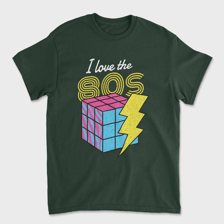 I Love the 80's, Унисекс Мъжка Тениска