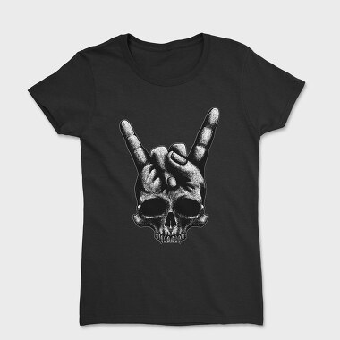 Heavy Metal Skull, Women's T-Shirt